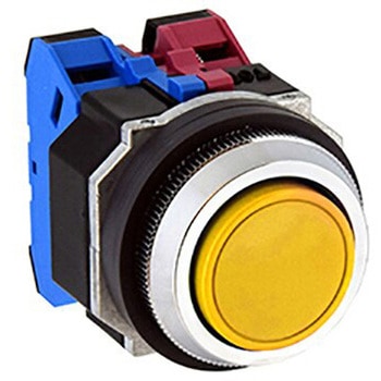 注文コード:02482286 Φ30・亜鉛ダイカスト製シリーズ 押しボタンスイッチ (平形) - IDEC(和泉電気)