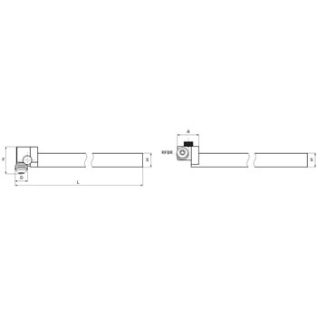 注文コード:02500037 切削用ホルダー シングル 20角 - IFANGER