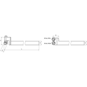 注文コード:02500046 切削用ホルダー ダブル 16角(クシ刃用) - IFANGER