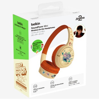 注文コード:02575007 SoundForm Mini 子供用ワイヤレスヘッドホン ズートピア - BELKIN(ベルキン)