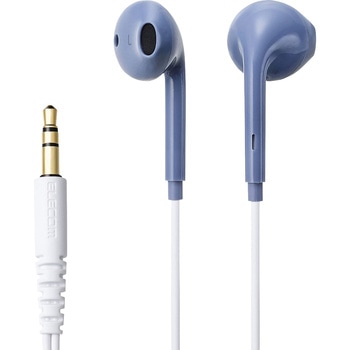 注文コード:02600600 イヤホン 有線 Φ3.5mm 3極 インナーイヤー型 高音質 ケーブル強度向上設計 1.2m - エレコム