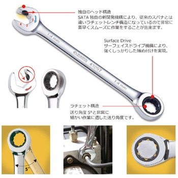 注文コード:02614819 19pcsダブルラチェットコンビネーションセット - SATA