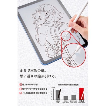 注文コード:02651736 iPad 11インチ A16/10.9インチ 第10世代 フィルム 2枚入り 上質紙タイプ 紙のような描き心地 - エレコム