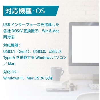 注文コード:02652680 USBフラッシュメモリ Type-A対応 回転式キャップ - オーム電機