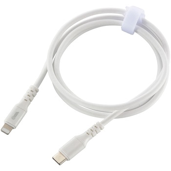 注文コード:02652847 やわらかUSB-C to Lightningケーブル PD60W対応 MFi認証 - オーム電機