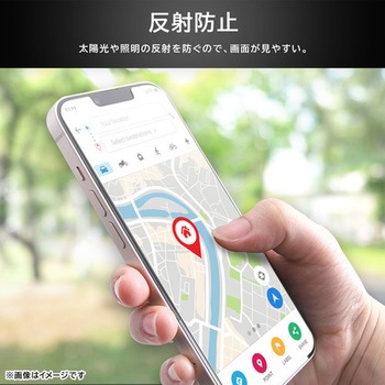 注文コード:02653301 iPhone 17 ガラスフィルム マルチケースフィット 硬度10H 反射防止 - レイ・アウト