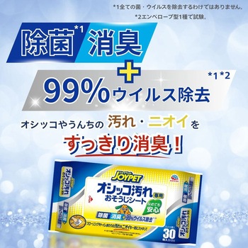 注文コード:02695992 JOYPET(ジョイペット) オシッコ汚れ専用 おそうじシート 各種 - JOYPET