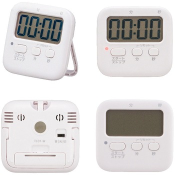 注文コード:02699492 デジタルタイマー 光・音切替 100分計 マグネット・スタンド付き - オーム電機