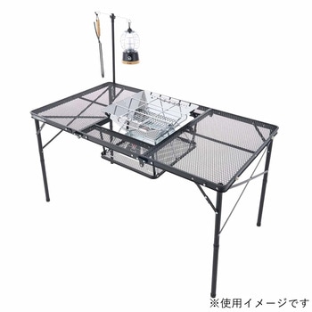 注文コード:02699659 アイアンメッシュ 3FD BBQテーブル - ロゴス