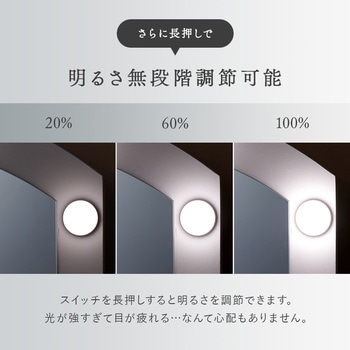 注文コード:02705146 スライドミラードレッサー 幅80cm LEDライト付き 引き出し スツール付き大容量 収納 - 萩原