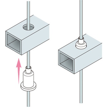 注文コード:02729689 パイプ吊り用ワイヤーグリッパー - 荒川技研工業