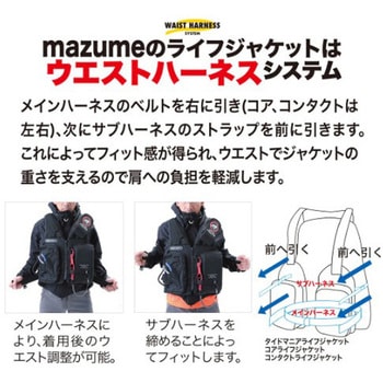注文コード:02761600,02761661 mazume コンタクトライフジャケット MZLJ-926 - オレンジブルー