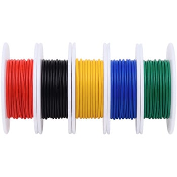 注文コード:02762327 18AWG シリコンケーブル5色セット - SELECTED BY MARINTEC