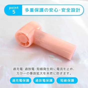 注文コード:02770831 パワフルな風 3段階風量調節・約9時間使用可能 ジェットハンディファン(日傘クリップ付き) - OWLTECH(オウルテック)