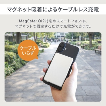 注文コード:02774900 ワイヤレスモバイルバッテリー 5000mAh 薄型 ブラック - OWLTECH(オウルテック)
