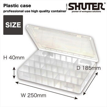 注文コード:02872060 プラスチックケース(40マス)3個 - SHUTER