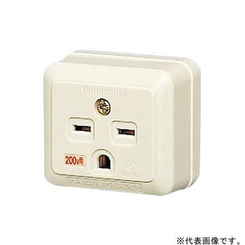 注文コード:02875420 接地角型コンセント(250V) - Panasonic(パナソニック)