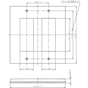 注文コード:02875517 コスモシリーズ スクエアコンセントプレート - Panasonic(パナソニック)
