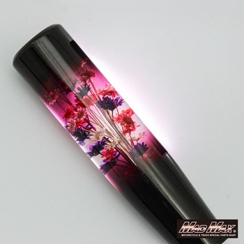 注文コード:02927579 水中花 艶華 シフトノブ 変換アダプター付き ブラック/レッド - MAD MAX(マッドマックス)