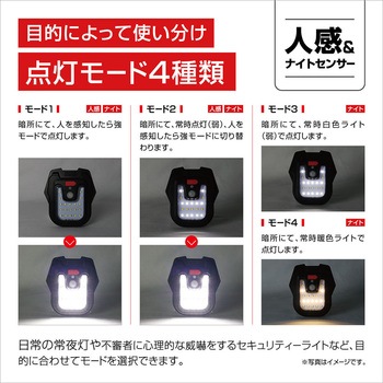 注文コード:02959596 クリップ式2電源センサーライト - macros(マクロス)