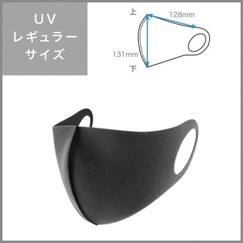 注文コード:02965476 ピッタ マスク UV レギュラー グレー 3枚入 - アラクス(ARAX)