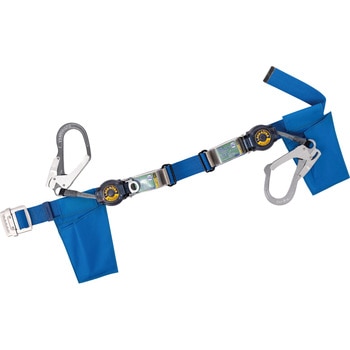 注文コード:02967147 胴ベルト型墜落制止用器具2丁掛けセット仕様(ロックリトラ+ロックリトラ) - ツヨロン(藤井電工)
