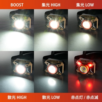 注文コード:02989818 USB充電式LEDヘッドライト 非接触センサー 940lm IPX4 - オーム電機
