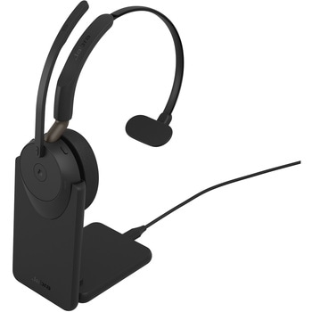 注文コード:03093978 無線ヘッドセット 片耳 MS認定 充電スタンド付「Jabra Evolve3 65 MSMono LINK 390c Stand」 - Jabra
