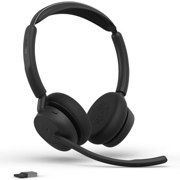 注文コード:03094066 無線ヘッドセット 両耳 MS認定 充電スタンド付「Jabra Evolve3 45 MSStereo LINK 390a Stand」 - Jabra