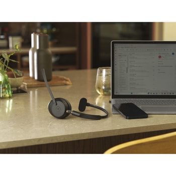 注文コード:03094109 無線ヘッドセット 片耳 MS認定 「Jabra Evolve3 65 MS Mono LINK 390c」 - Jabra