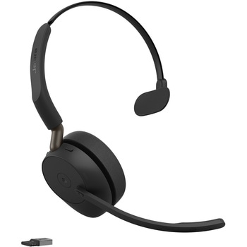 注文コード:03094118 無線ヘッドセット 片耳 MS認定 充電スタンド付「Jabra Evolve3 65 MSMono LINK 390a Stand」 - Jabra