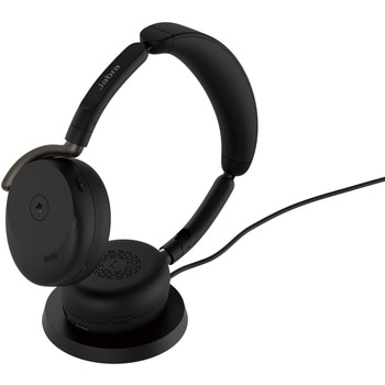 注文コード:03094161 Jabra 無線ヘッドセット 折りたたみ式 USB-A 両耳 MS認定 充電パッド付「Jabra Evolve3 65 Flex MS Link390a Black WLC Chrg」 - Jabra