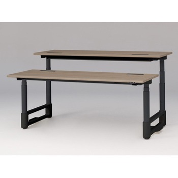 注文コード:03103321 トイロツインデスク ラウンドエッジ 昇降スイッチタイプ 塗装脚 W1800×D1400<配送時組立サービス付> イトーキ