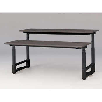 注文コード:03103330 トイロツインデスク ラウンドエッジ 昇降スイッチタイプ 塗装脚 W1800×D1400<配送時組立サービス付> イトーキ