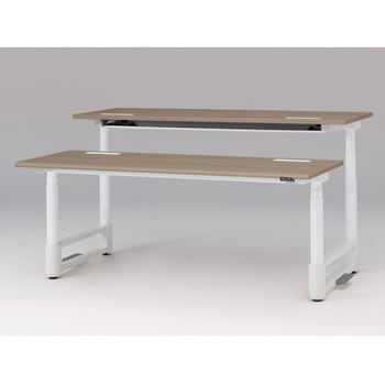 注文コード:03103375 トイロツインデスク ラウンドエッジ 昇降スイッチタイプ 塗装脚 W1800×D1400<配送時組立サービス付> イトーキ