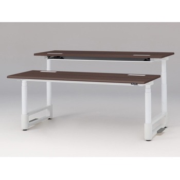 注文コード:03103409 トイロツインデスク ラウンドエッジ 昇降スイッチタイプ 塗装脚 W1800×D1400<配送時組立サービス付> イトーキ