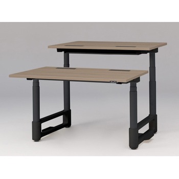 注文コード:03103917 トイロツインデスク 平エッジ 昇降スイッチタイプ 塗装脚 W1200×D1600<配送時組立サービス付> イトーキ