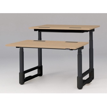 注文コード:03103935 トイロツインデスク 平エッジ 昇降スイッチタイプ 塗装脚 W1200×D1600<配送時組立サービス付> イトーキ