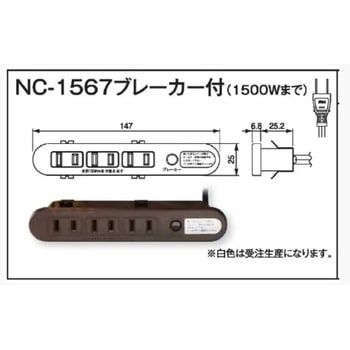 コンセント(ブレーカー付) ホリエ金物