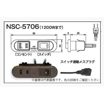 スイッチ付コンセント ホリエ金物