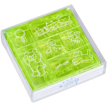 氷印 6個セット(カラーアクリル) キングジム