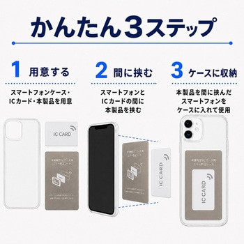 注文コード:03152112 ICカード用 磁気エラー防止シート 3枚セット 電波干渉防止 薄型 約0.2mm 非接触型 - メディアカバーマーケット