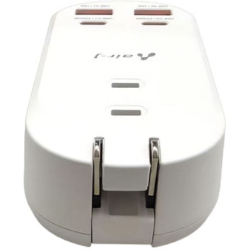 注文コード:03152638 PD65W対応 ハイパワーUSB+AC電源タップ - エアージェイ