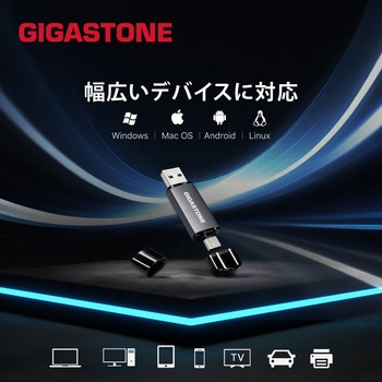 注文コード:03152690 USB3.2Gen1フラッシュドライブメモリー USB-A & Type-C - Gigastone