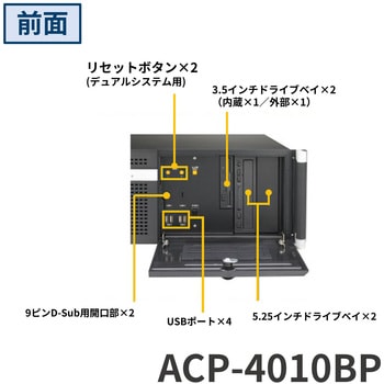 注文コード:03153627 4U縦型ハンドル付きラックマウントシャーシ(PCケース/Backplaneタイプ)ACP-4000シリーズ - Advantech(アドバンテック)