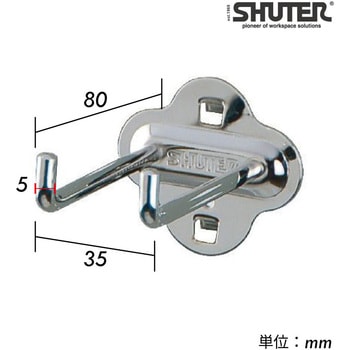注文コード:03170497 ダブルフック80mm - SHUTER