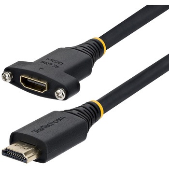 注文コード:03187778 HDMI 2.0ケーブル/パネルマウント型/オス - メス パネル取付 延長用/2m/4K60Hz 1440p 144Hz/High Speed HDMI/会議室 AV環境対応 - StarTech.com