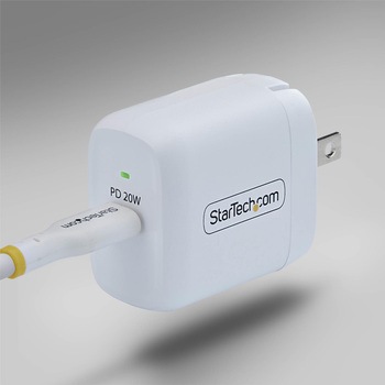 注文コード:03187812 USB充電器/1ポートUSB-C/最大20W/PD対応/急速充電 Type-C 電源アダプター - StarTech.com