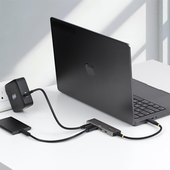 注文コード:03188076 USB-Cハブ/4ポートUSB Type-C/10Gbps/100W PD/過電流保護/アルミ筐体/MacBook Dell ThinkPad HP iPad スマホ タブレット対応 - StarTech.com
