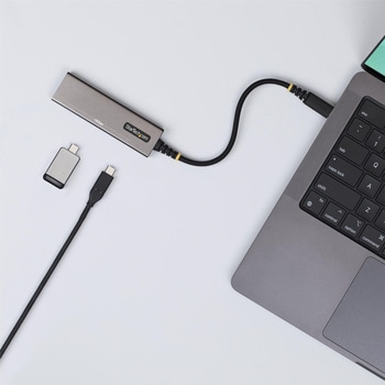 注文コード:03188076 USB-Cハブ/4ポートUSB Type-C/10Gbps/100W PD/過電流保護/アルミ筐体/MacBook Dell ThinkPad HP iPad スマホ タブレット対応 - StarTech.com